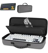 Growalleter 75% Keyboard Case, Hard Shell Travel Carrying Bag for Aula F75 Gasket Mechanical Keyb...