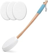 AmazerBath Lotion Applicator for Back, Feet, 4 Replaceable Pads with 1 Long Handled, Back Sunscre...