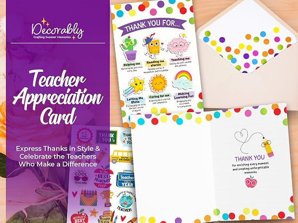 appreciation card for teachers