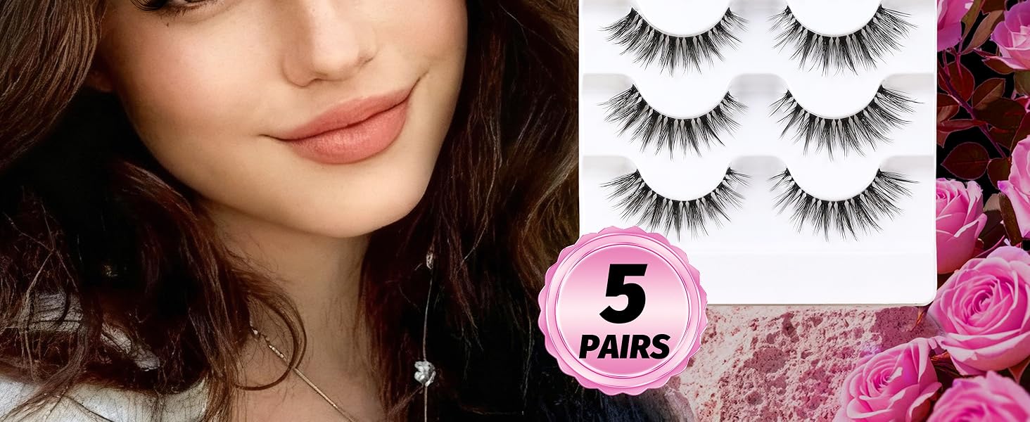 clear band lashes
