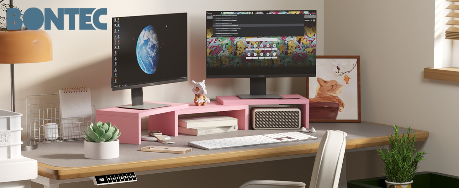 Dual Monitor Stand Riser