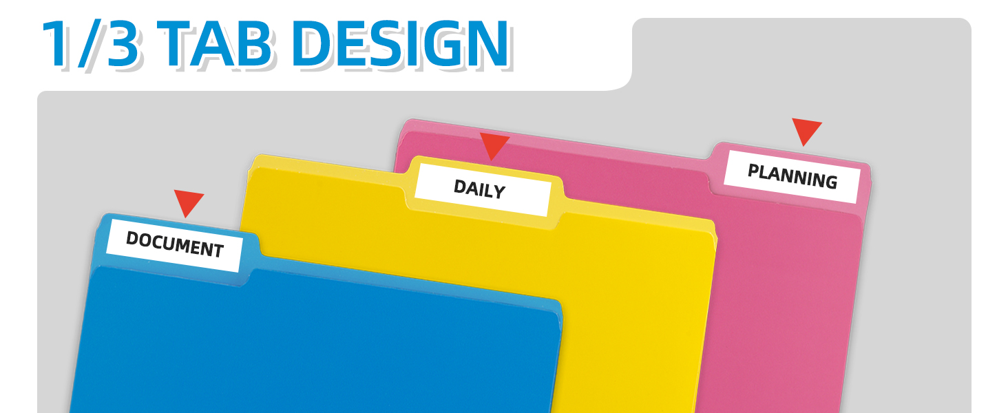 colored file folders