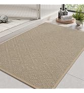 AMOAMI Chenille Bath Mat, Super Absorbent Bathroom Mats Quick Dry Rubber Backed Bath Rug Non Slip...