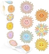 FYSUIMU Sun Stickers for Kids Cartoon Boho Smile Happy Face Sunshine Self-Adhesive Sticker First ...