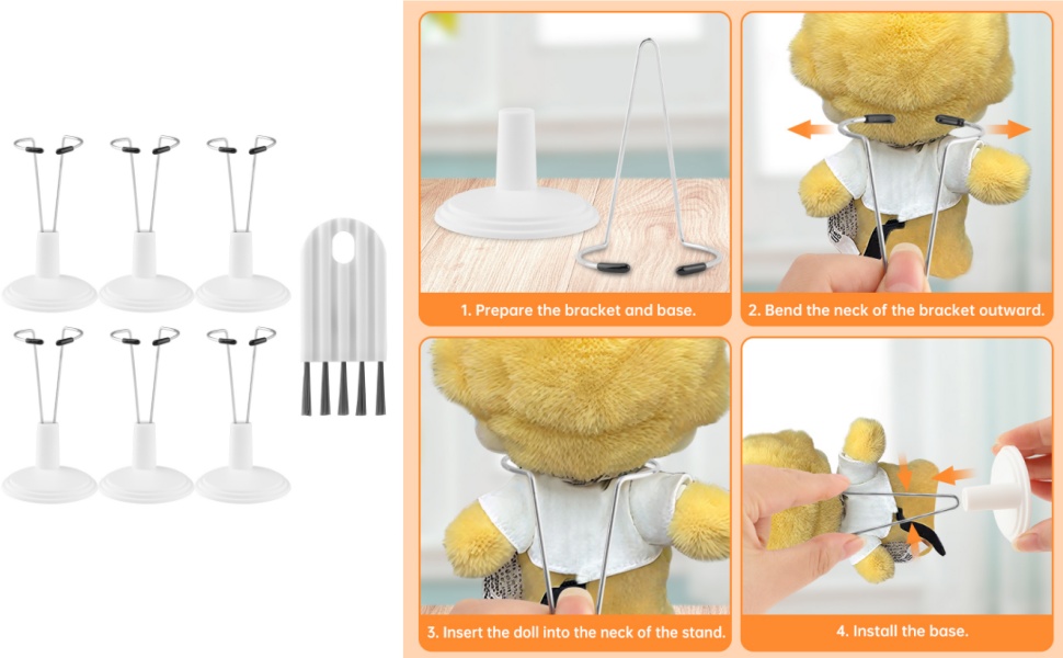 Adjustable Doll Stand Compatible with Labubu Dolls