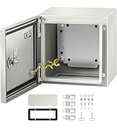 VEVOR NEMA Steel Enclosure, 8" x 8" x 6" NEMA 4X Steel Electrical Box, IP66 Waterproof & Dustproo...