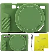 SZHSYJY G7X Mark II case,G7X Removable Lens Cover Silicone Cover for Canon PowerShot G7X ii,Comes...