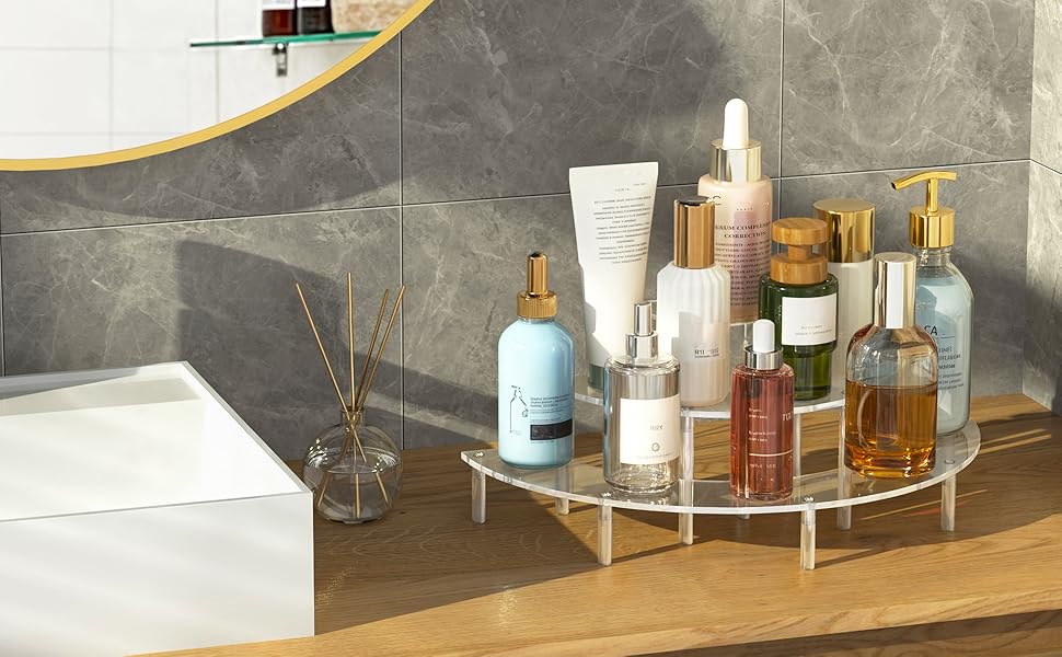 acrylic display risers perfume organizer stand clear cupcake holder shelf dessert decoration