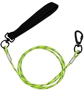 ZHOMA 4FT Chew Proof Metal Dog Leash with Comfortable Handle, Heavy Duty Steel Cable Lead for Con...