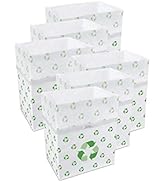 Clean Cubes 13 Gallon Trash Cans & Recycle Bins for Sanitary Garbage Disposal. Disposable Contain...