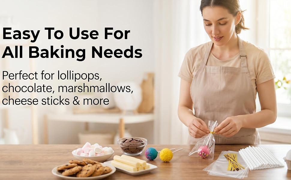 Moisture-proof and dust-proof seal keeps candies fresh longer. Ideal for homemade gifts.