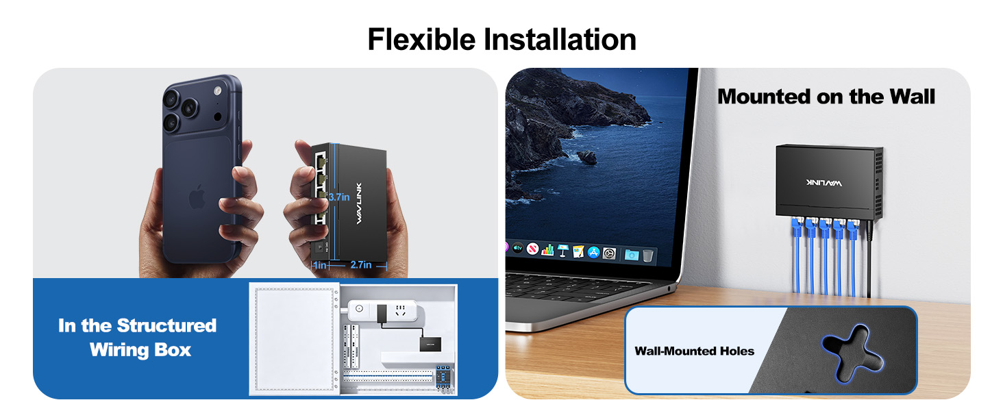 WAVLINK 5-Port Gigabit Ethernet Unmanaged Switch