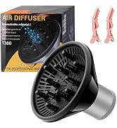 Bo'laiya Hair Diffuser for 1.5-Inch to 2.2-Inch Hair Dryer Nozzles for Curly and Wavy Hair, Black