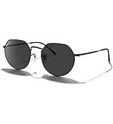 MERRY'S Round Polygon Metal Polarized Sunglasses for Women Men Retro Classic Vintage Shades S6565