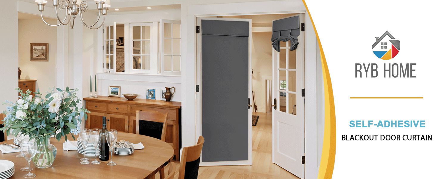 blackout door curtain