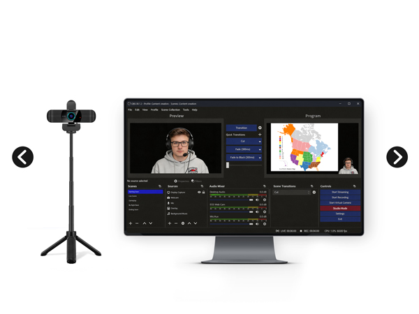 1080p usb webcam for content creation