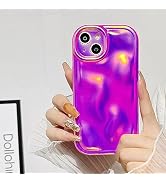 FABSPARK Case for iPhone 13,Glitter Holographic Case,3D Meteorite Sparkly Water Ripple Shape Lase...