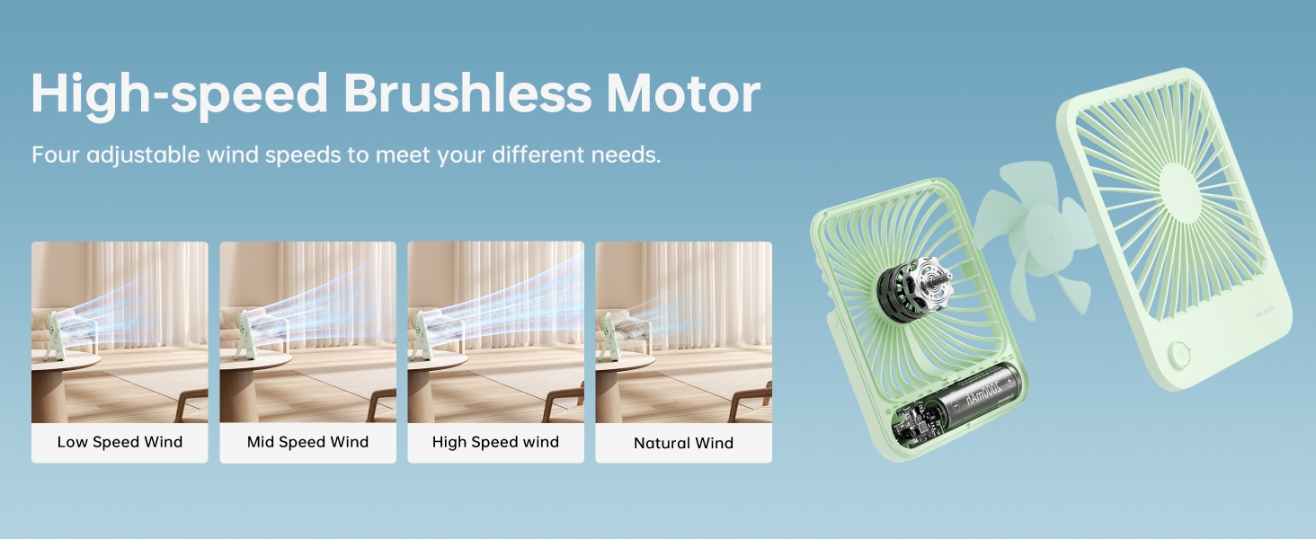 portable fan rechargeable