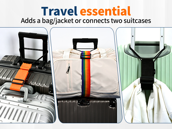 suitcase straps to hold suitcases together,luggage accessories for travel,luggage bungee strap