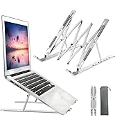 GcwJovialite Adjustable Laptop Stand | Aluminum Laptop Riser for Desk | Compatible with MacBook A...