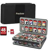 Paobas 48 Slot Game Card Case for Nintendo Switch Game Cards and Mirco SD Memory Cards, Portable ...