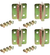Boxer Bolt-On E-Track Fitting Accessory 4 Pack – Heavy Duty E Track Fitting Yellow Chrome Scratch...