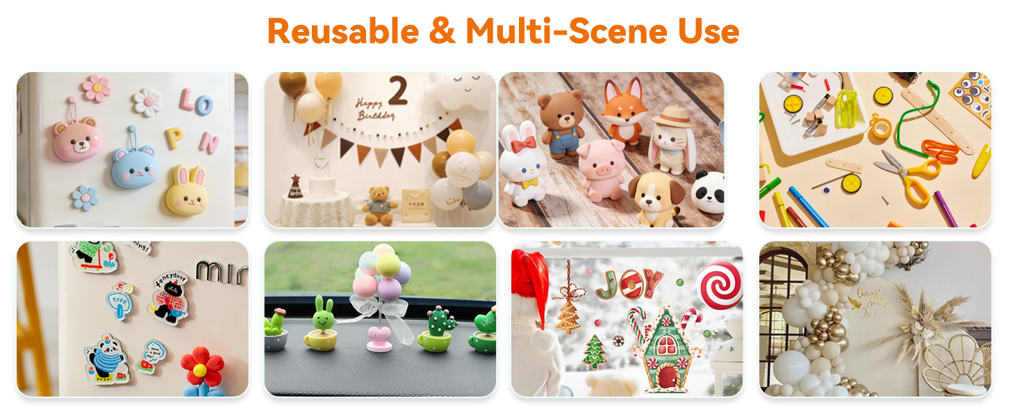 Multi-scene clear adhesive dots for home, office, DIY crafts