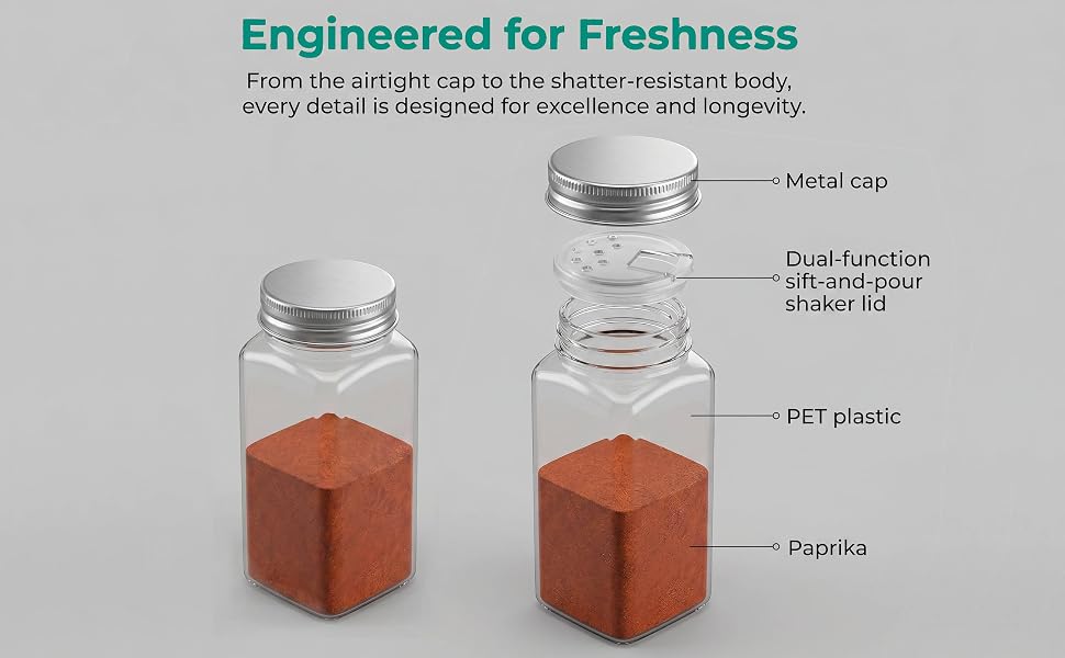 Plastic Spice Jars
