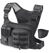RXW Chest Bag for Men Women, Hiking Chest Pack Sport Chest Rigs Tactical Chest Pack Days Hikes Ru...