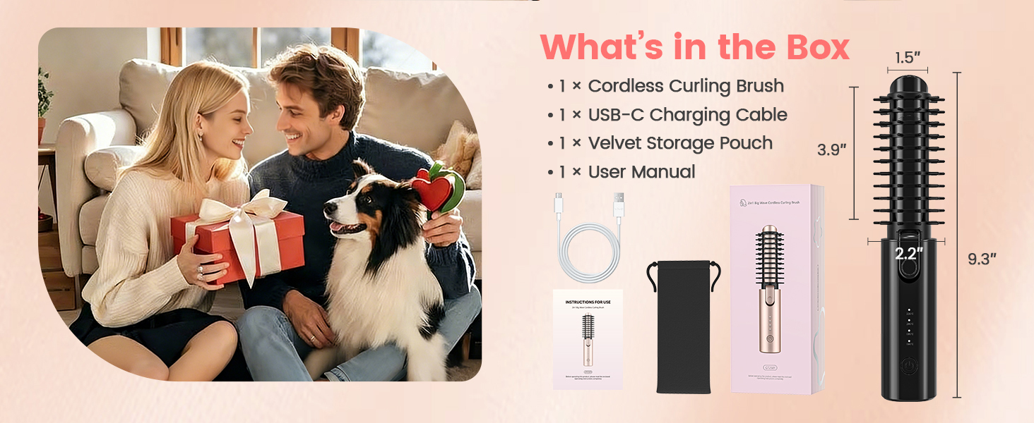 Cordless Hair Curler Iron