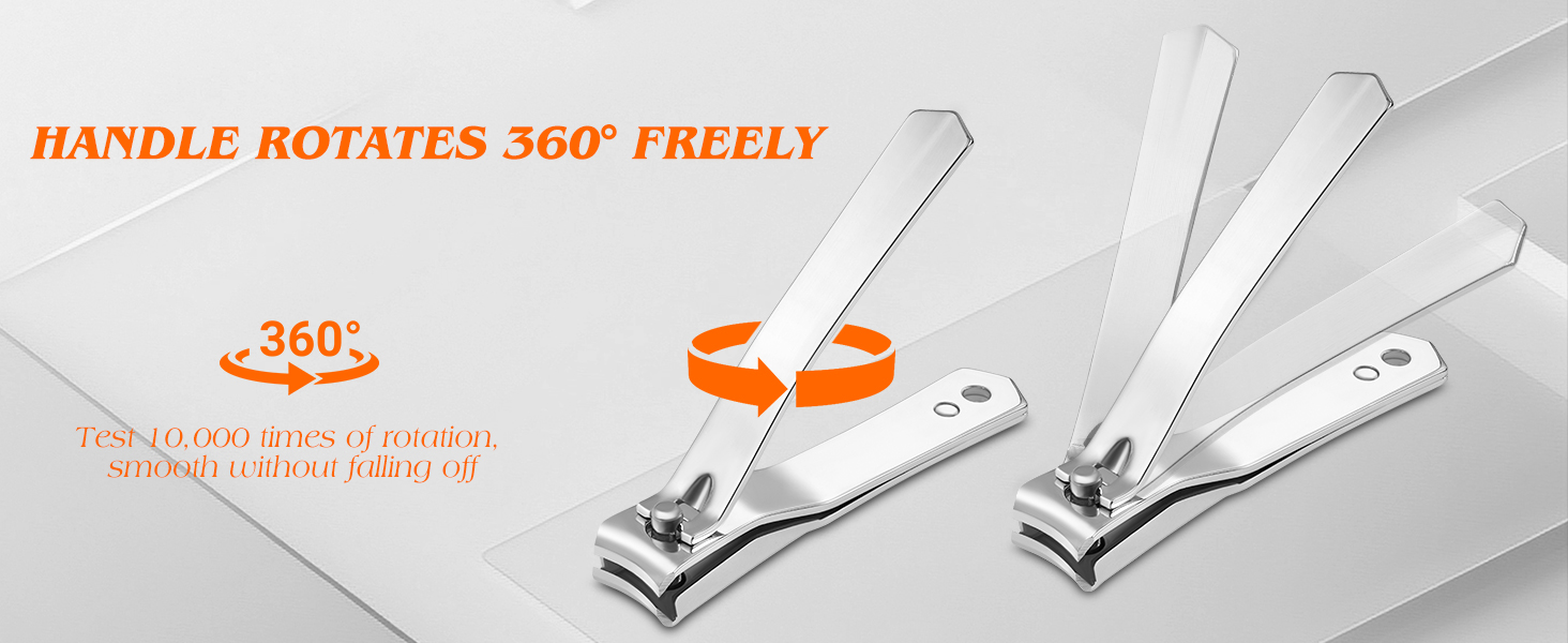 HANDLE ROTATES 360° FREELY
