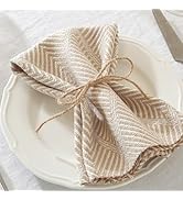 Cloth Napkins Set of 6 Reusable Bohemian,UWWGKK 17x17 Inch Napkins Cloth Washable for Dinner, Res...