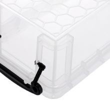 Small Clear Plastic Storage Box with Lid