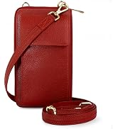 BULL GUARD Crossbody Leather Wallet Phone Purse, Anti Theft and RFID Blocking, Small Elegant Desi...
