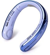 Portable Neck Fans that Blow Cold Air, Rechargeable Personal Small Wearable Cooler With 3-Speed, ...
