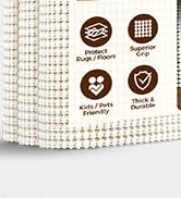 BAGAIL BASICS 5 x 7 FT Rug Pad Gripper for Hardwood Floors, Non Slip Rug Pads for Area Rugs, Extr...