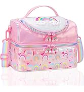 RHCPFOVR Kids Lunch Bag - Double Decker Cooler Insulated Lunch Box for Boys Girls Washable Lunch ...