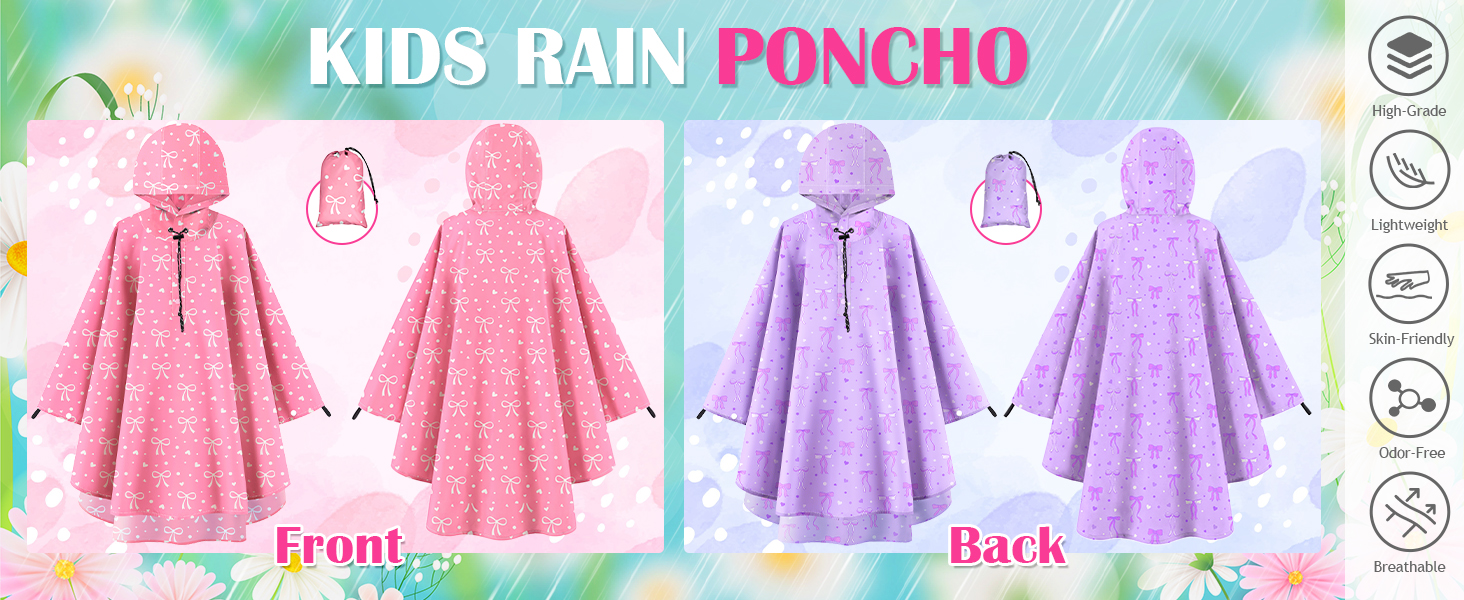 Kids Rain Poncho