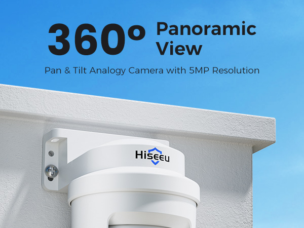Hiseeu 360° view wired cameras