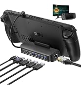NEWDERY Docking Station for Steam Deck, 6-in-1 Hub Steam Deck Dock with HDMI 4K@60Hz,3 USB-A 3.1,...