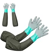 ENPOINT Aquarium Gloves Heavy Duty - 27.5 inch Waterproof Oil Resistant Anti-Slip Moisture Wickin...