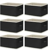 LHZK Storage Bins for Shelves 6 Pack, Small Storage Baskets for Organizing, Collapsible Fabric St...