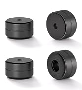 Aluminum Speaker Isolation Feet with Dual-Sided Silicone Pads, Silver 4PCS | 30*17mm PC Case Feet...