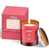 TRINIDa Aromatherapy Candle – Soy Candles Non Toxic with Pink Crystal, Natural Soy Wax Candles fo...