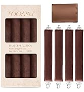 Togayu Heatless Curls Overnight Set - Jumbo Overnight Hair Curlers to Sleep In, Soft Velvet Hair ...