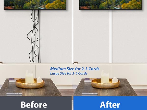 Wall cord cover kit