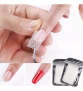 20Pcs Nails Kit Nail Extensions Kit Fiberglass Nail Art Builder Wrap Sticker Tips with Shape Clip...