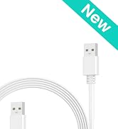 Itramax Flat Power Cable for Google Nest Cam (Battery) 2nd Gen,2Pack 20FT/6M Weatherproof Charger...