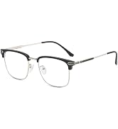 HOKETOP Blue Light Blocking Glasses for Men Anti-Fatigue Computer Monitor Gaming Glasses Prevent ...
