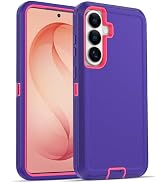 Jelanry Case for Galaxy S26 Plus, Heavy Duty Rugged & Dual-Layer Protection w/Port Anti dust Shoc...